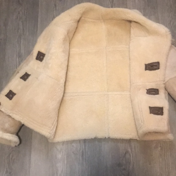 Vintage Mens Shearling and Leather Rancher Marlboro Coat Size 48 - Picture 11 of 11